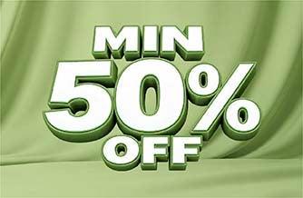 Min 50% Off