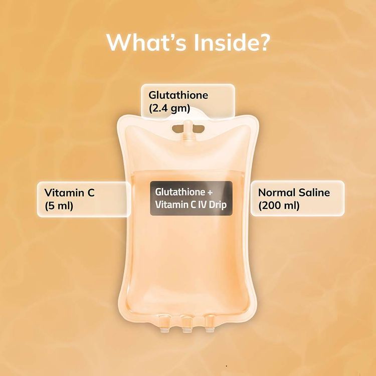 Book Glutathione 2400mg + Vitamin C Skin IV Drip in UAE with myAster